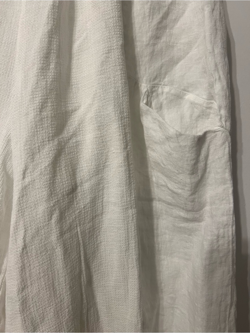 Marisima Italian White Wide-Leg Linen Pants - Picture 2 of 7